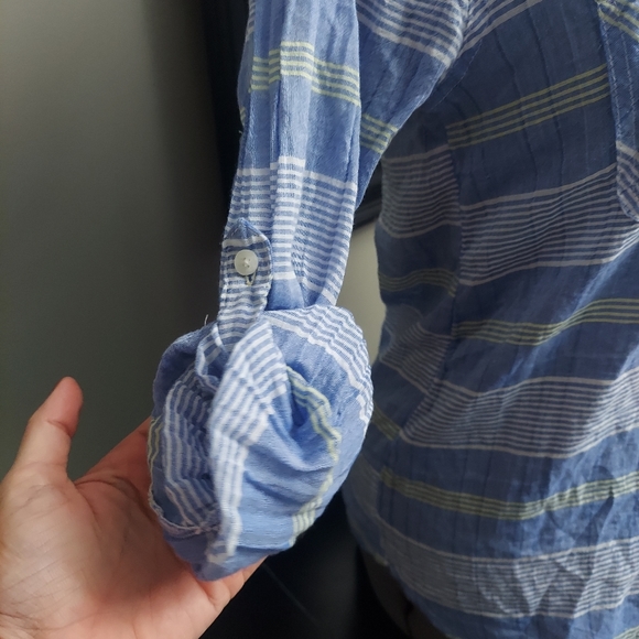 AE Boyfriend Cut Button Down Longsleeeve Shirt - Picture 6 of 10